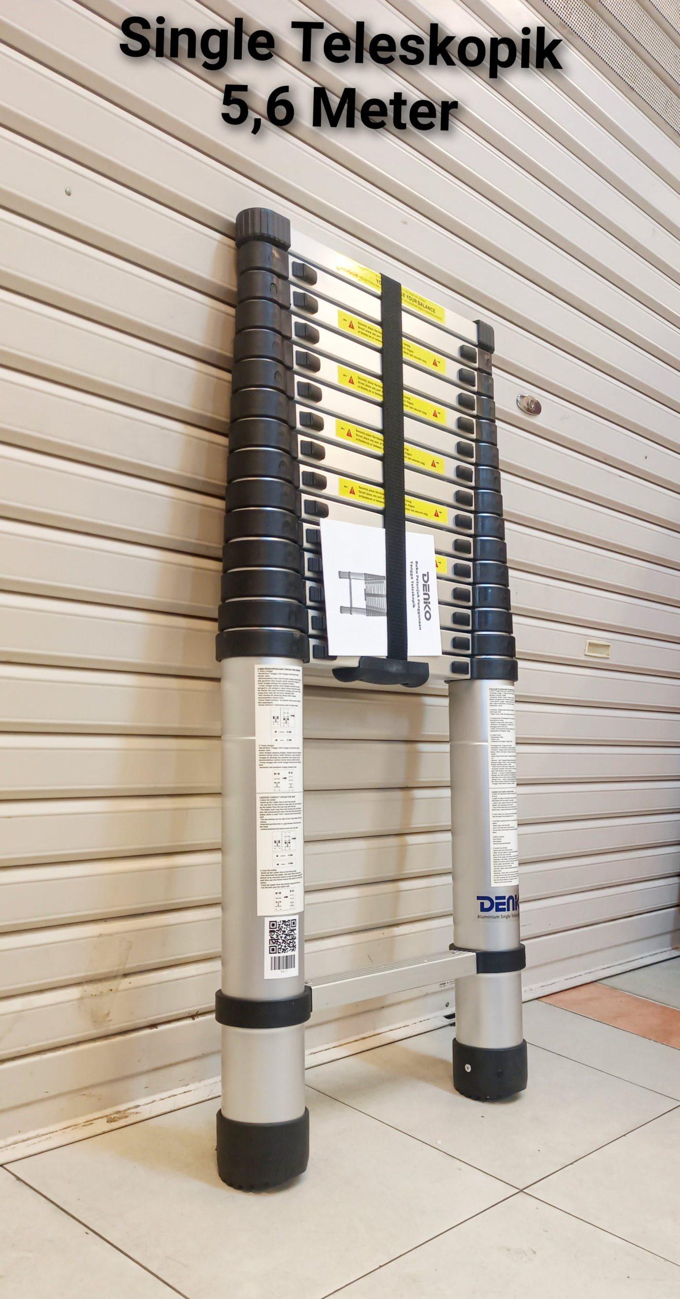 WhatsApp Image 2025-05-31 at 11.16.11 Tangga Teleskopik Lipat Single Lurus 5.6 Meter TLA17 Denko - Gambar 1